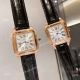 Copy Cartier Santos Dumont Couple Quartz watches Rose Gold (2)_th.jpg